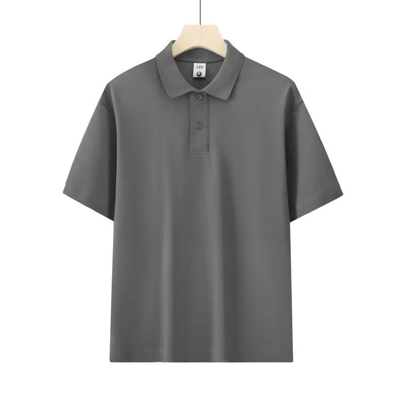 Honeycomb mesh beaded cotton blend short sleeve shirt in a solid colour, loose fit for summer
