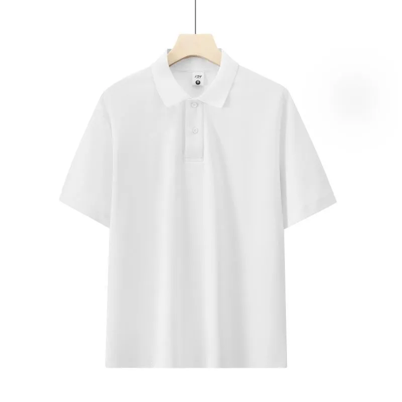 Honeycomb mesh beaded cotton blend short sleeve shirt in a solid colour, loose fit for summer