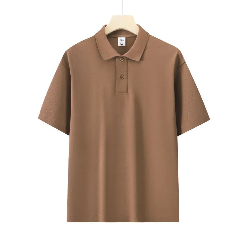 Honeycomb mesh beaded cotton blend short sleeve shirt in a solid colour, loose fit for summer
