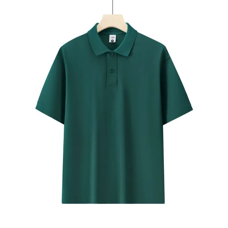 Honeycomb mesh beaded cotton blend short sleeve shirt in a solid colour, loose fit for summer