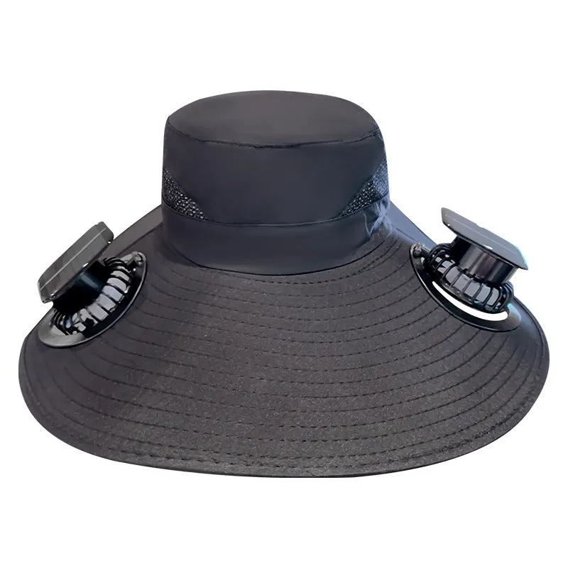 Men's big brim fishing hat with UV protection, breathable acrylic fabric, dome crown, machine embroidery, square camouflage pattern