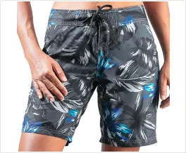 Men's plus size quick-drying loose thin shorts with elastic waistband in a camouflage pattern