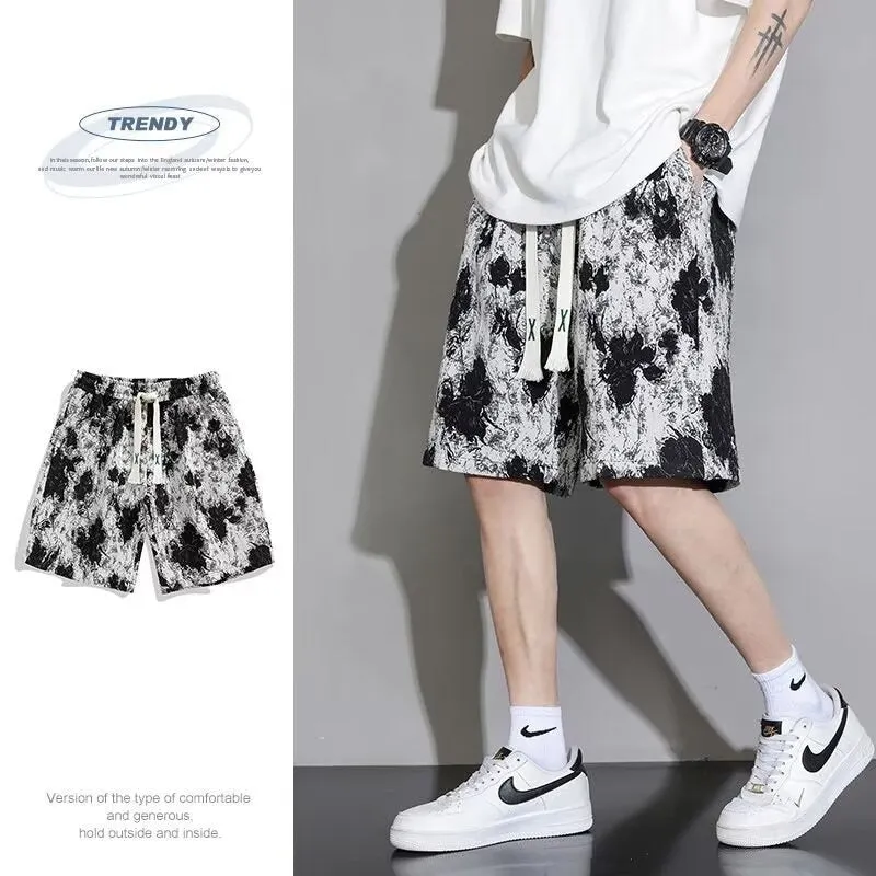 Men's fifth pants shorts in polyester fibre, Bear colour, size M to 5XL, summer fashion