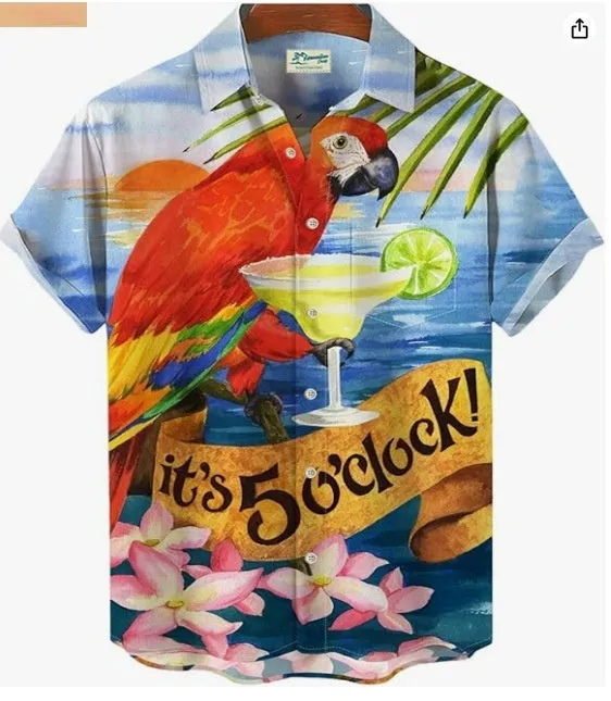 Men's plus size short sleeve cardigan in polyester, slim fit, digital print, available in sizes S to 5XL