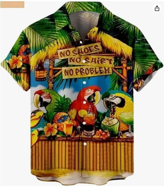 Men's plus size short sleeve cardigan in polyester, slim fit, digital print, available in sizes S to 5XL