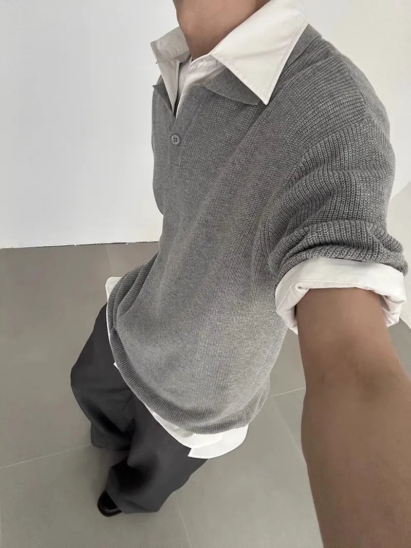 Loose-fit polyester pullover top for teenagers, available in black, gray, and white, sizes M to XXXL