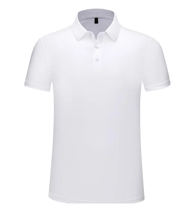 Men's summer cotton polo shirt in solid colour with short sleeves and straight fit, shown in white