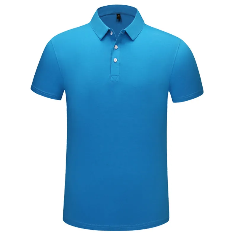 Men's summer cotton polo shirt in solid colour with short sleeves and straight fit, shown in white