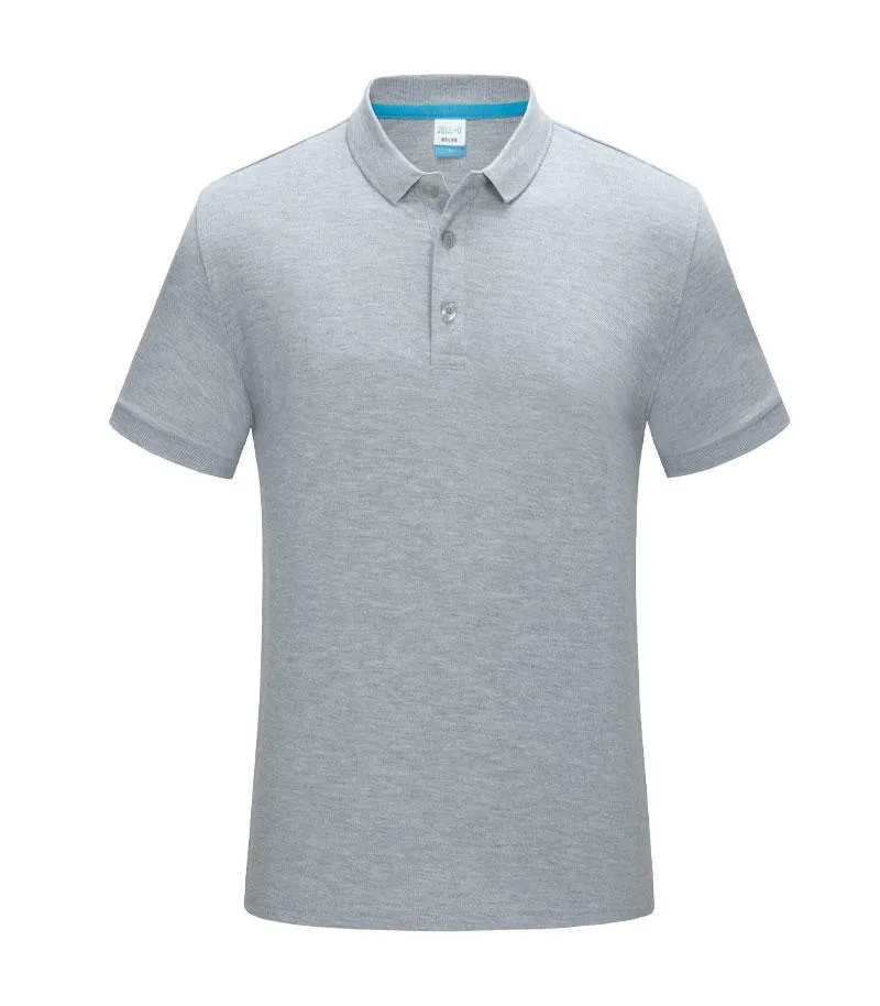 Lapel short sleeve casual shirt in combed cotton, side slit, available in multiple colours on light background