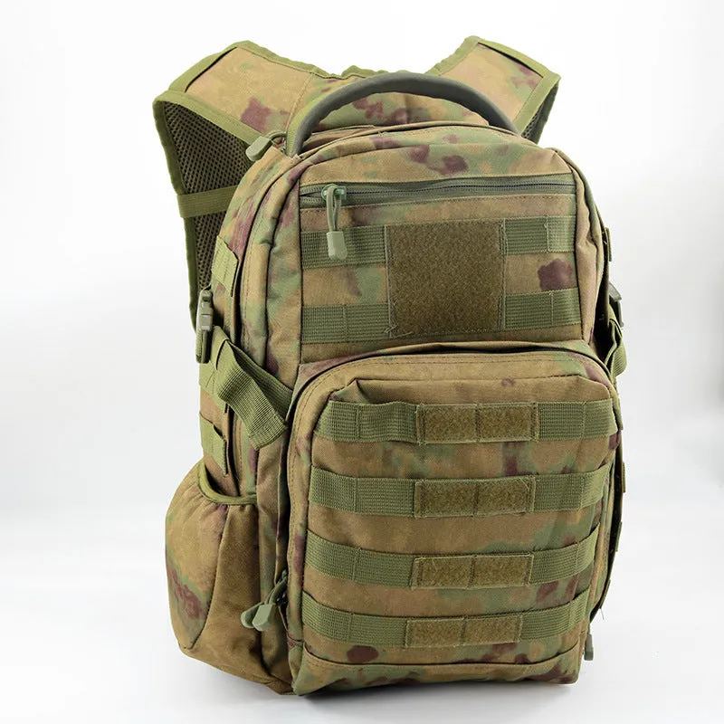 Tactical assault backpack in Oxford fabric with 20-35L capacity for outdoor sports