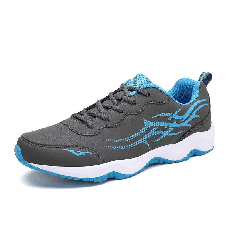 Men's casual sneaker breathable lightweight non-slip MD sole low top platform shoe available in multiple colours