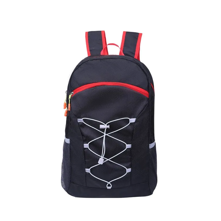 Multi-functional lightweight breathable outdoor running backpack for cycling hiking climbing sports in black colour