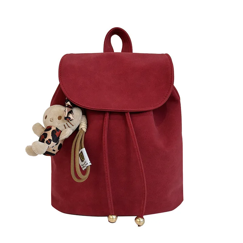 Retro nylon backpack 36-55L capacity urban simplicity style black brown red unisex