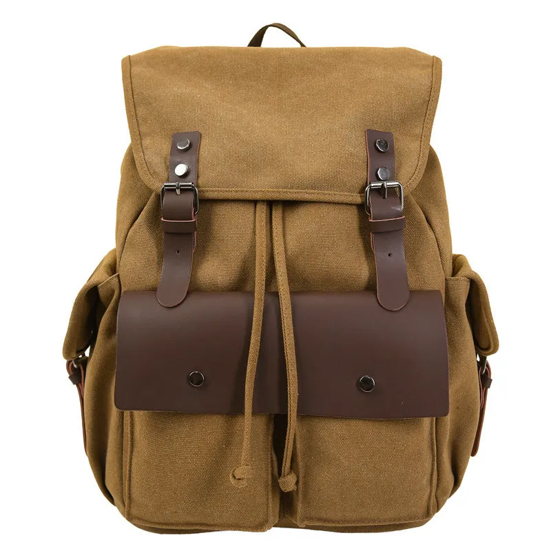 Nylon men's backpack 22L 33x16x42cm solid colour design for outdoor sports