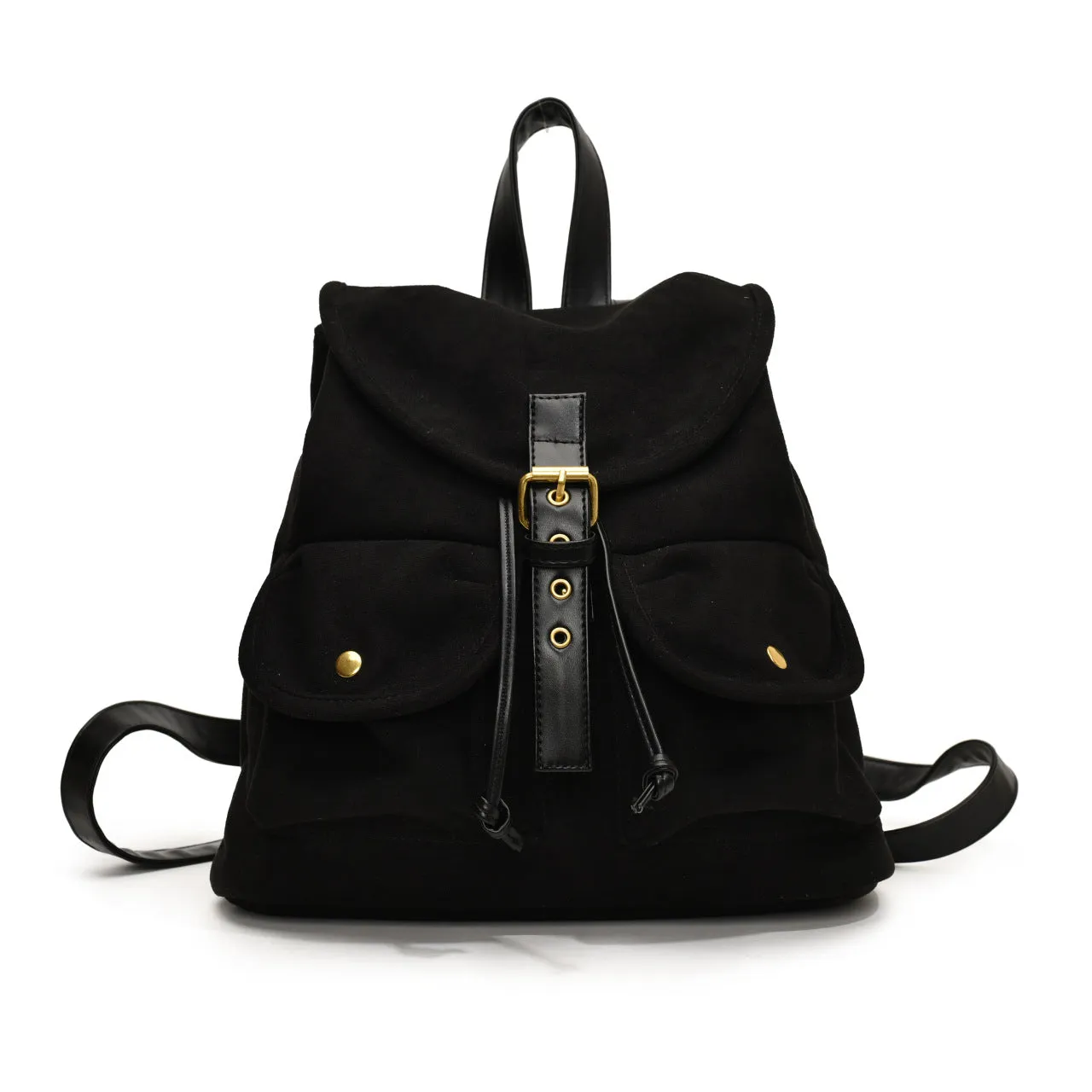 Casual Large Capacity Commuter Niche Backpack Bag PU Material 33x11x31cm for Daily Travel Work with Sandwich Pocket Organisation Black Brown Coffee