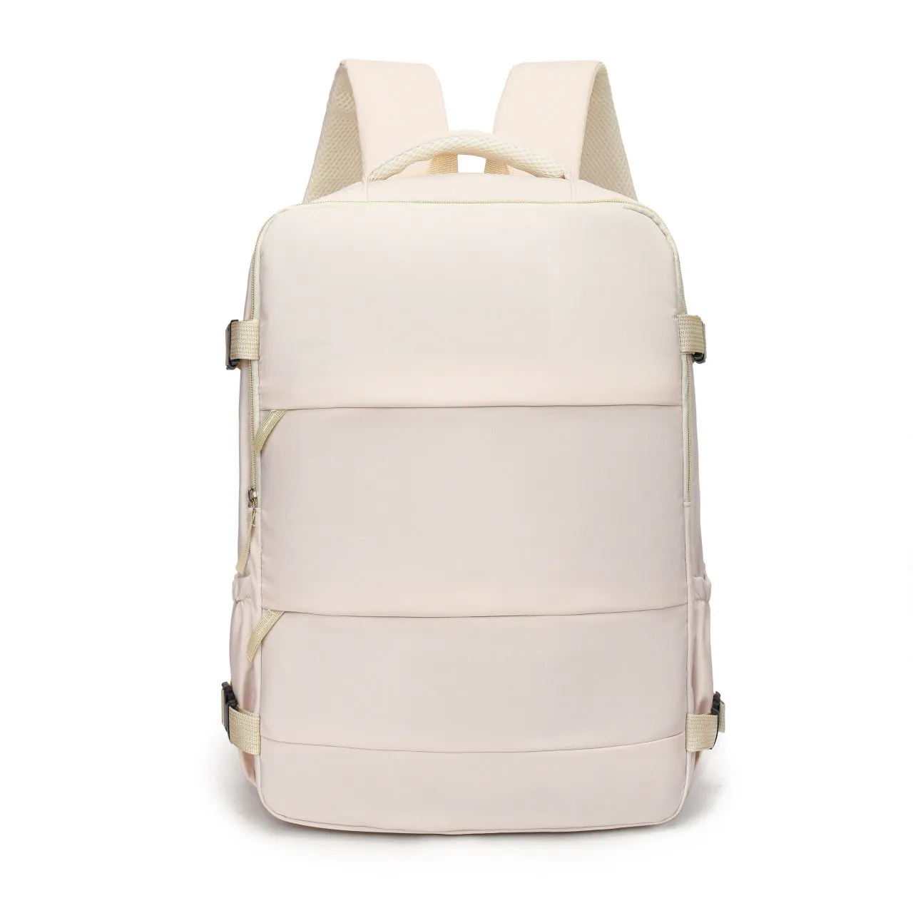 Large capacity dry wet separation backpack in solid colour with breathable design, free size, 20-35L