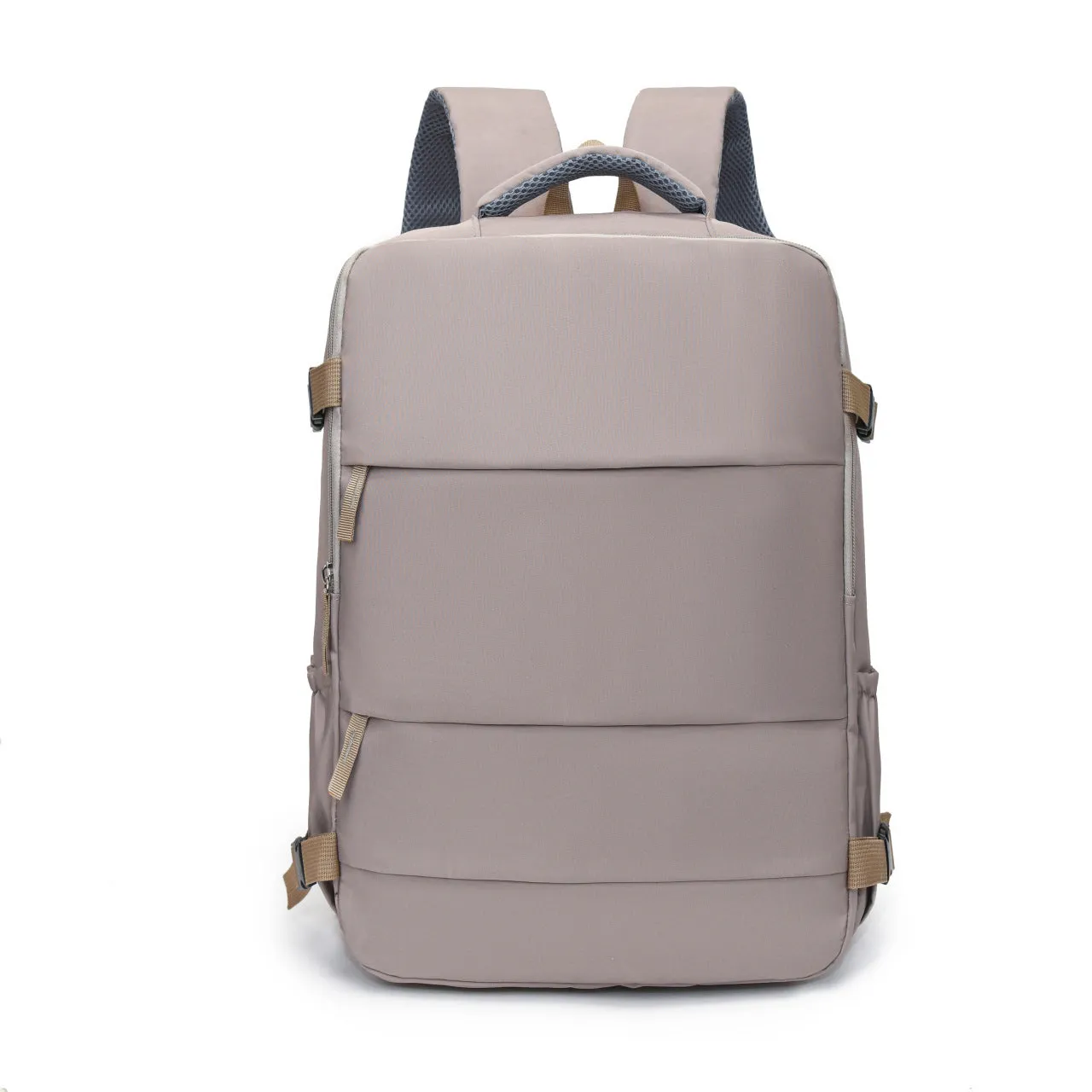 Large capacity dry wet separation backpack in solid colour with breathable design, free size, 20-35L