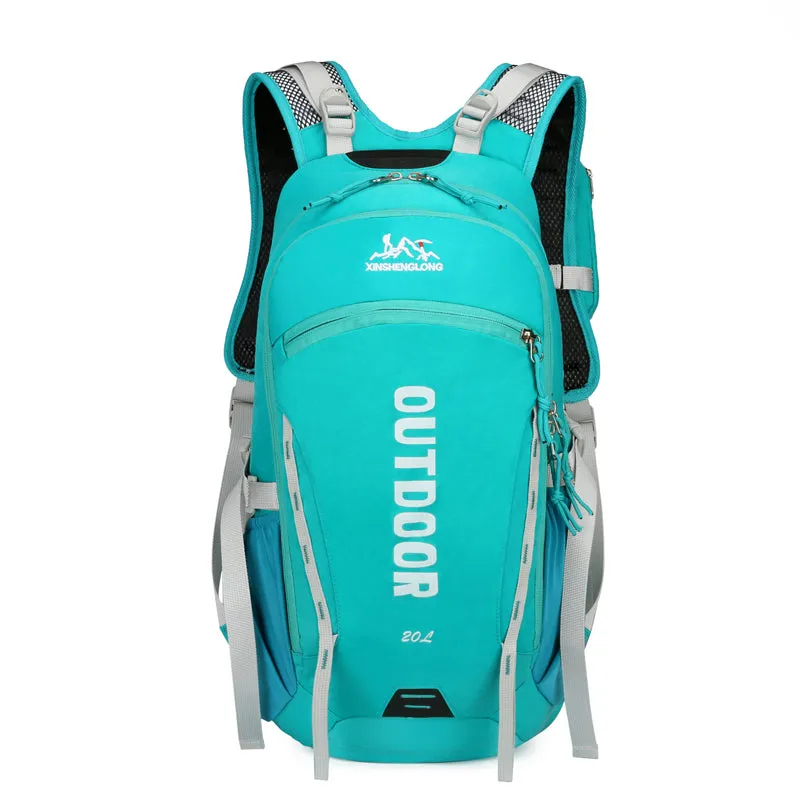 Lightweight breathable outdoor sports running backpack in black for cycling hiking and climbing