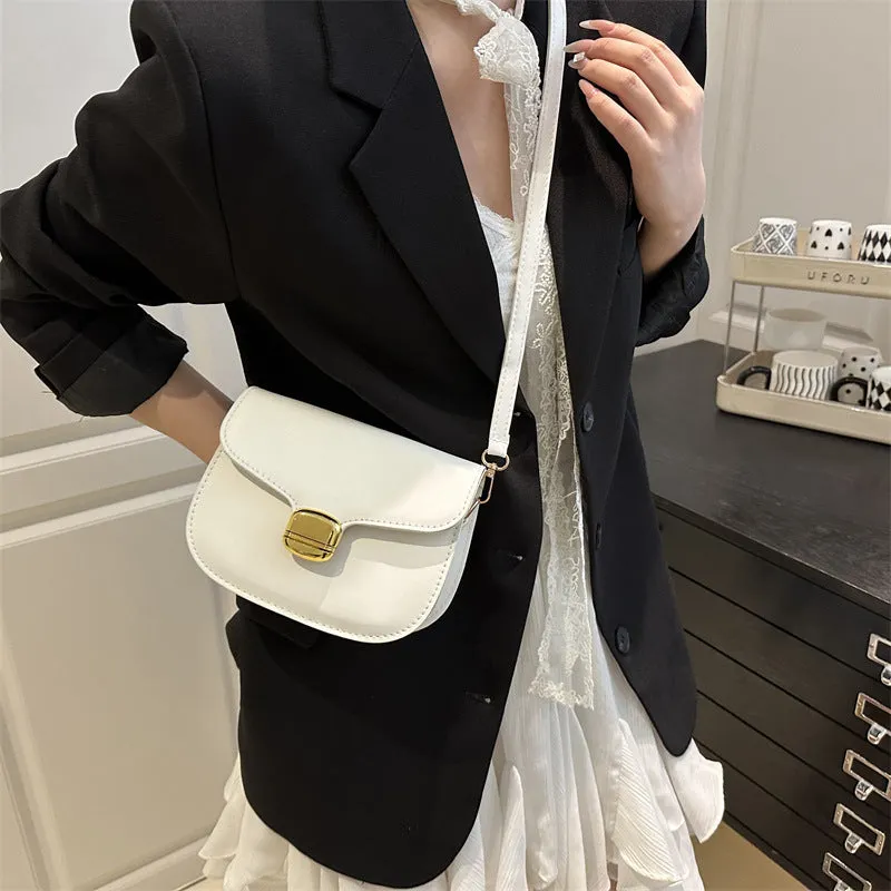 Simple PU handbag in khaki colour showing internal phone compartment and change pocket