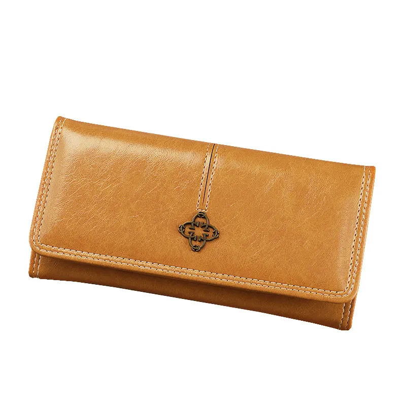 Student Lady Multi-functional New Clutch Cross-body Wallet Solid Colour PU Lining Daily Matching Black Pink Brown Dark Blue Yellow Taro Purple Wine Red Dark Green Sewing Line Detail