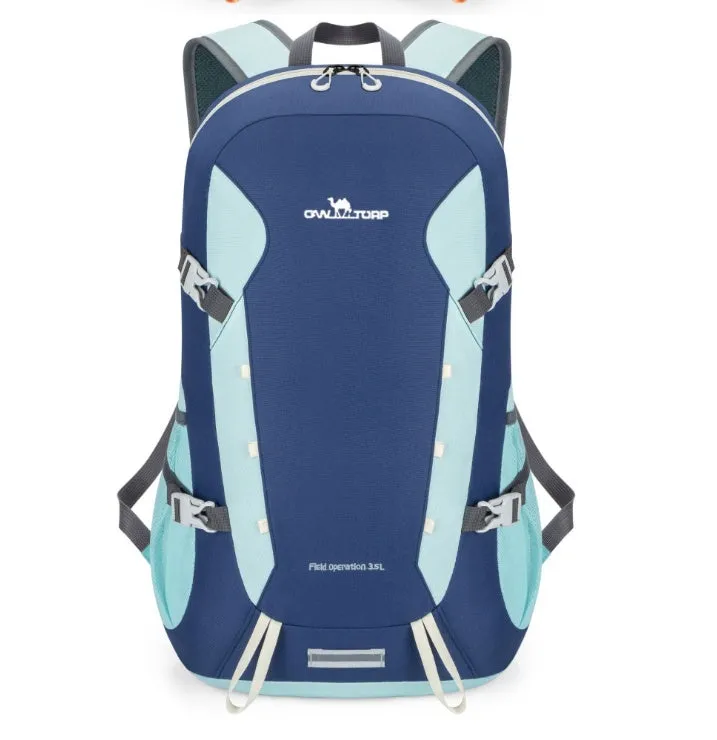 35-litre foldable hiking and cycling backpack in solid colour, ultra-light Oxford fabric, packable design