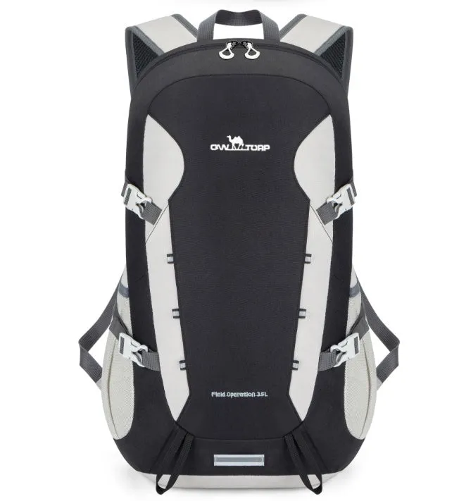 35-litre foldable hiking and cycling backpack in solid colour, ultra-light Oxford fabric, packable design