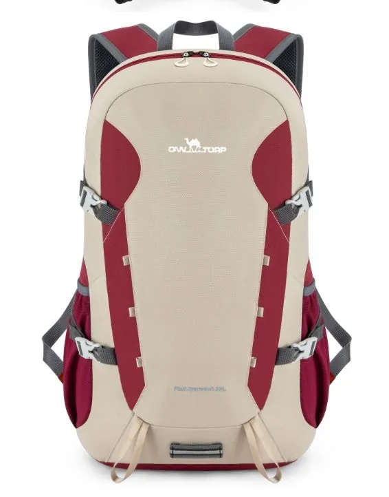 35-litre foldable hiking and cycling backpack in solid colour, ultra-light Oxford fabric, packable design