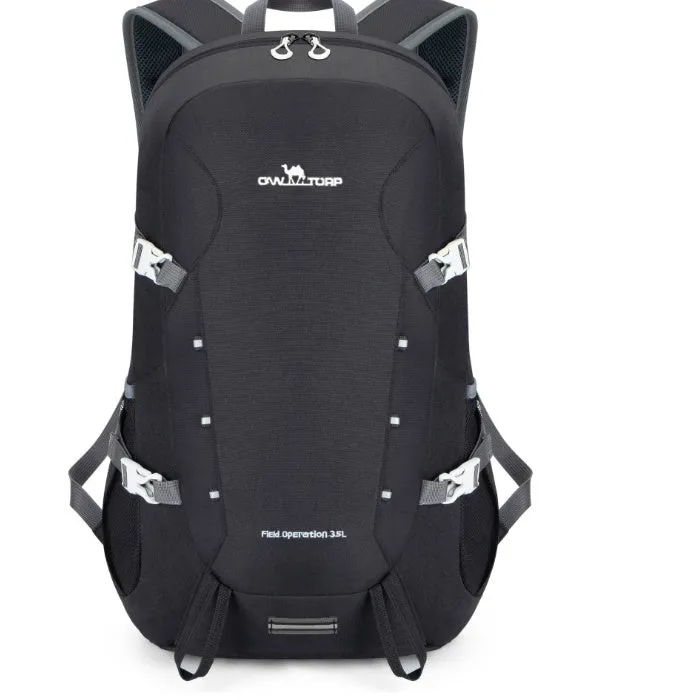 35-litre foldable hiking and cycling backpack in solid colour, ultra-light Oxford fabric, packable design