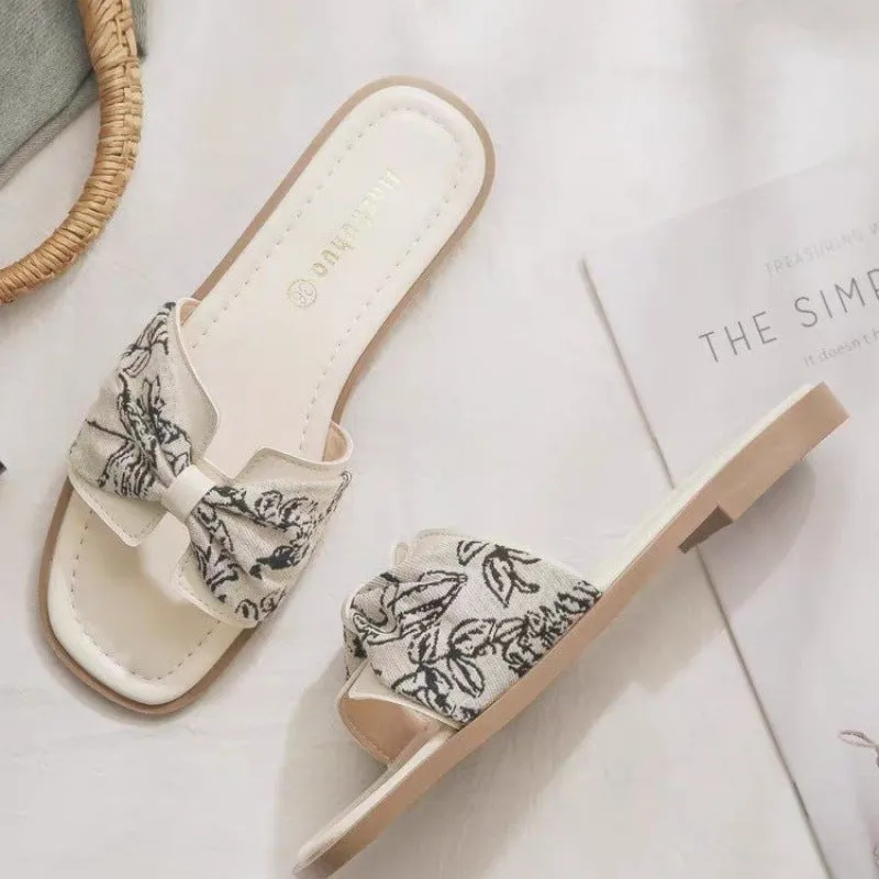 Women's French-style skirt sandals in apricot solid colour with microfiber upper and pigskin lining