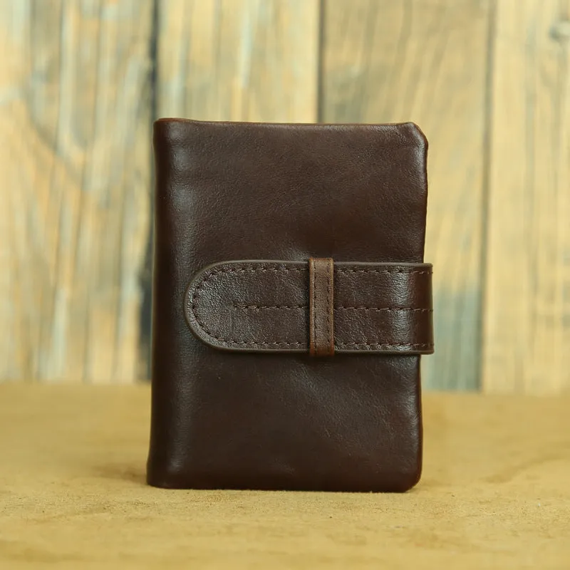 Genuine leather women's wallet with multiple card slots in a choice of solid colours.