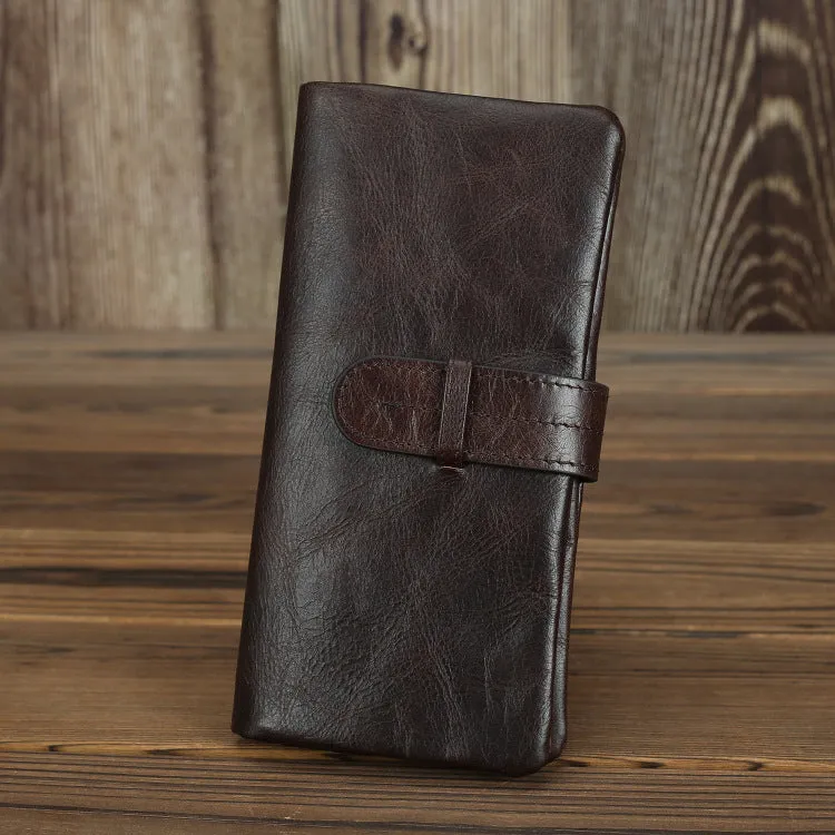Genuine leather women's wallet with multiple card slots in a choice of solid colours.