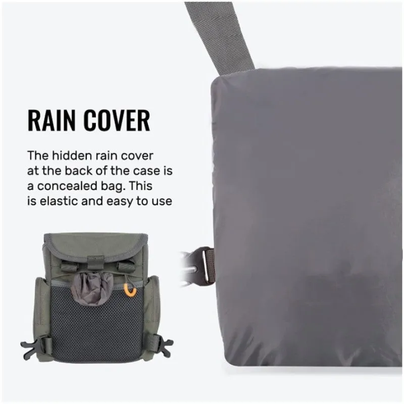 Outdoor hunting telescope bag adjustable polyester binoculars chest pack camouflage