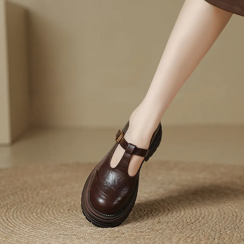 Vintage Mary Jane T-strap pumps for women, low heel, microfiber upper, round toe, buckle closure in black