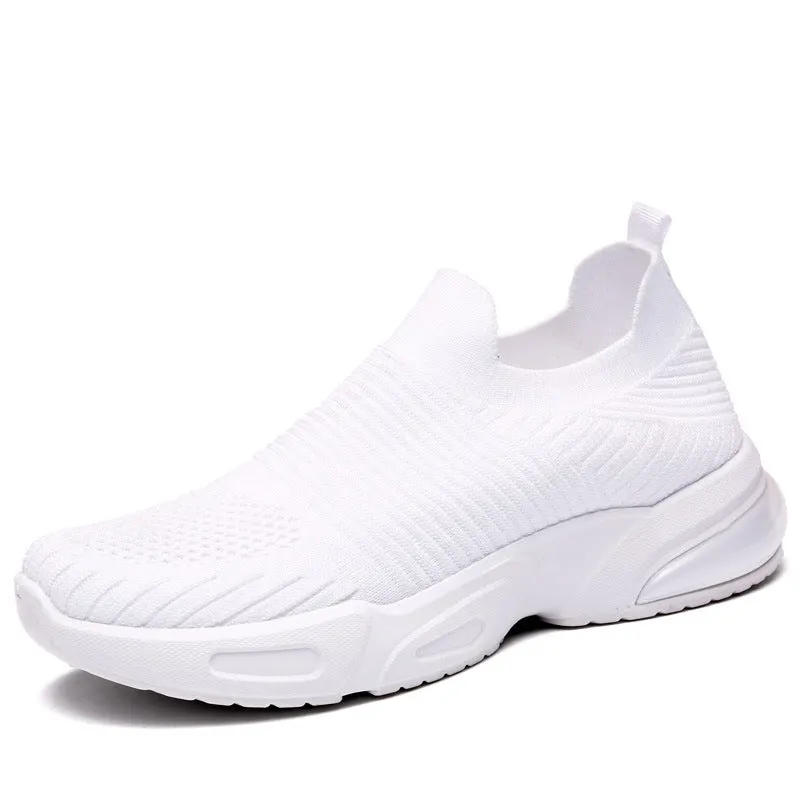 Breathable slip-on sock shoes in multiple colours with mesh lining and PVC sole