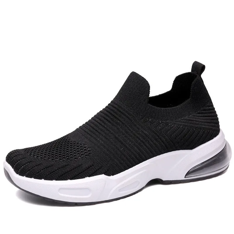 Breathable slip-on sock shoes in multiple colours with mesh lining and PVC sole