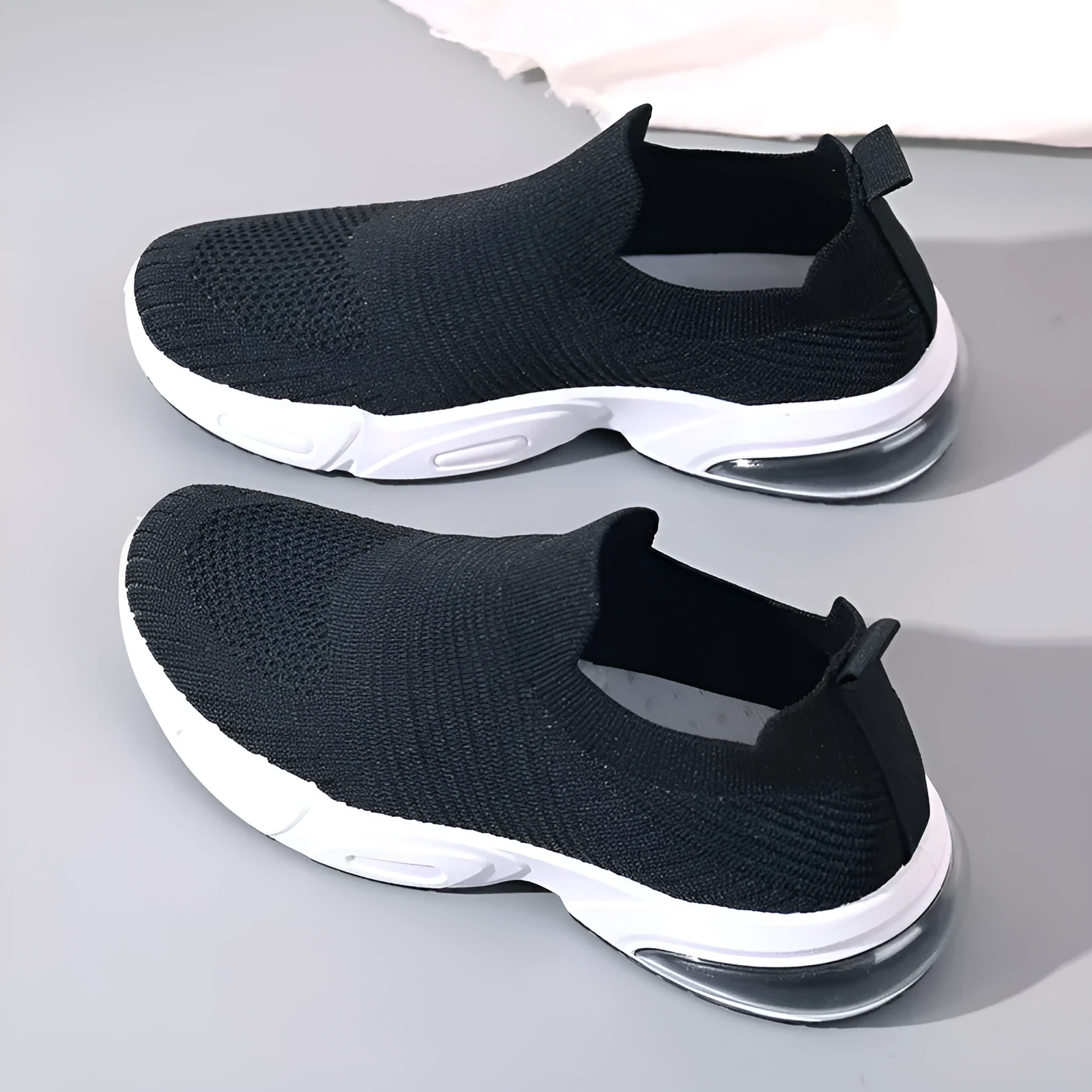 Breathable slip-on sock shoes in multiple colours with mesh lining and PVC sole