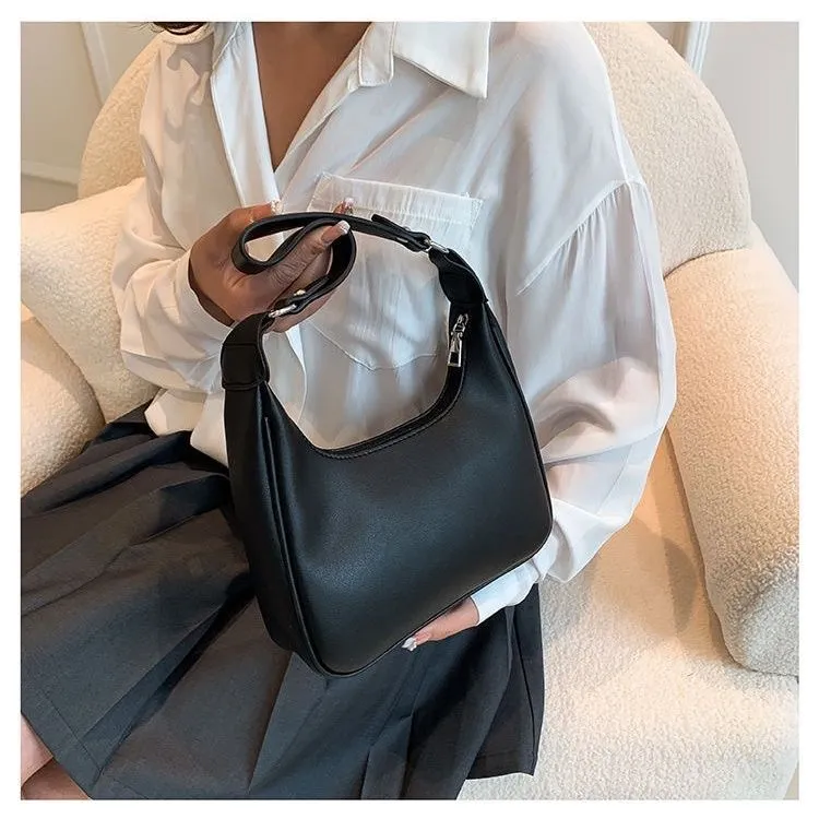French handheld mini tote bag in 039 White colour made from polyester