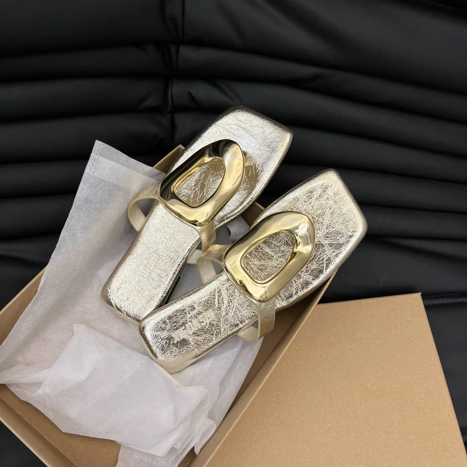 Women's hollowed mesh summer sandals in beige with artificial PU upper and plastic sole, available in sizes 35-43