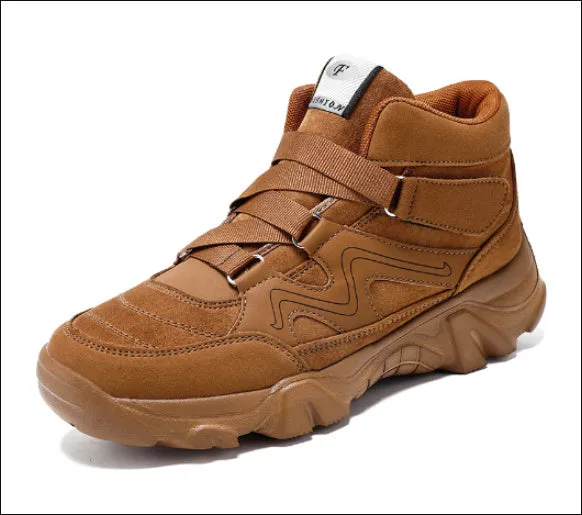 Men's casual shoes shown in colours including black, brown, and dark grey.