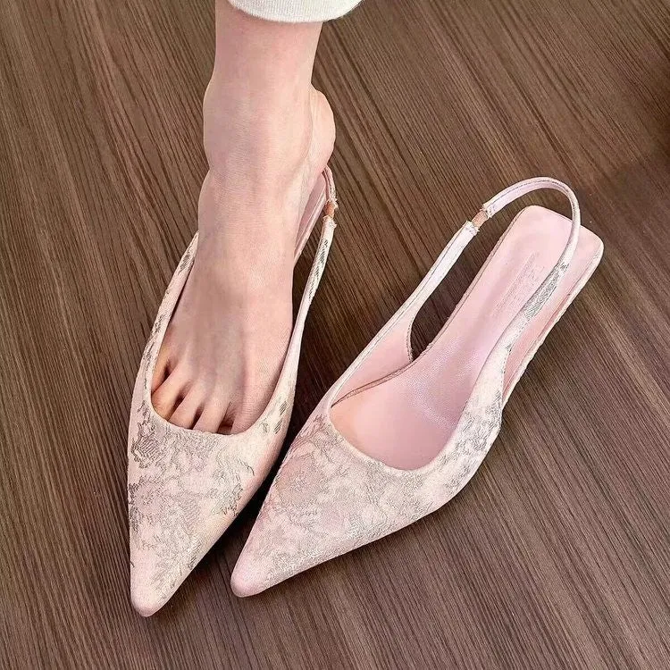 Women's Mary Jane stiletto heels with buckle, mid heel 3-6cm, cotton lining, available in milky white