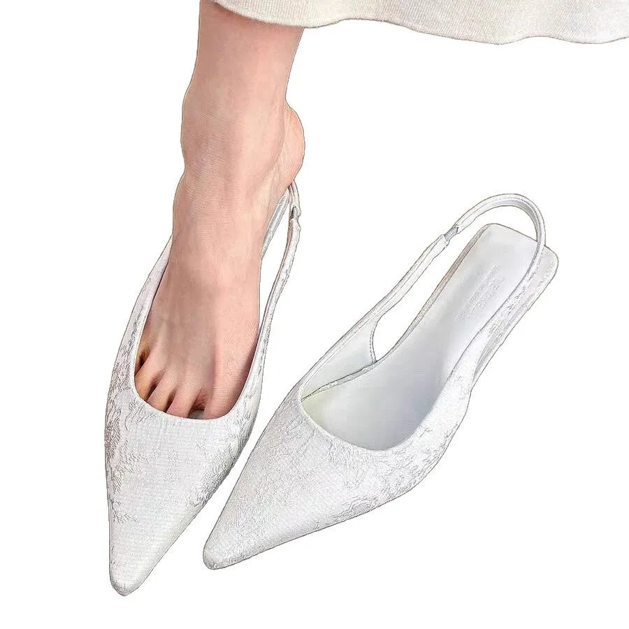 Women's Mary Jane stiletto heels with buckle, mid heel 3-6cm, cotton lining, available in milky white