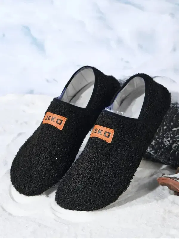 Women's cosy orthopaedic indoor slippers with teddy fleece upper and anti-slip TPR sole in white, gray, and black