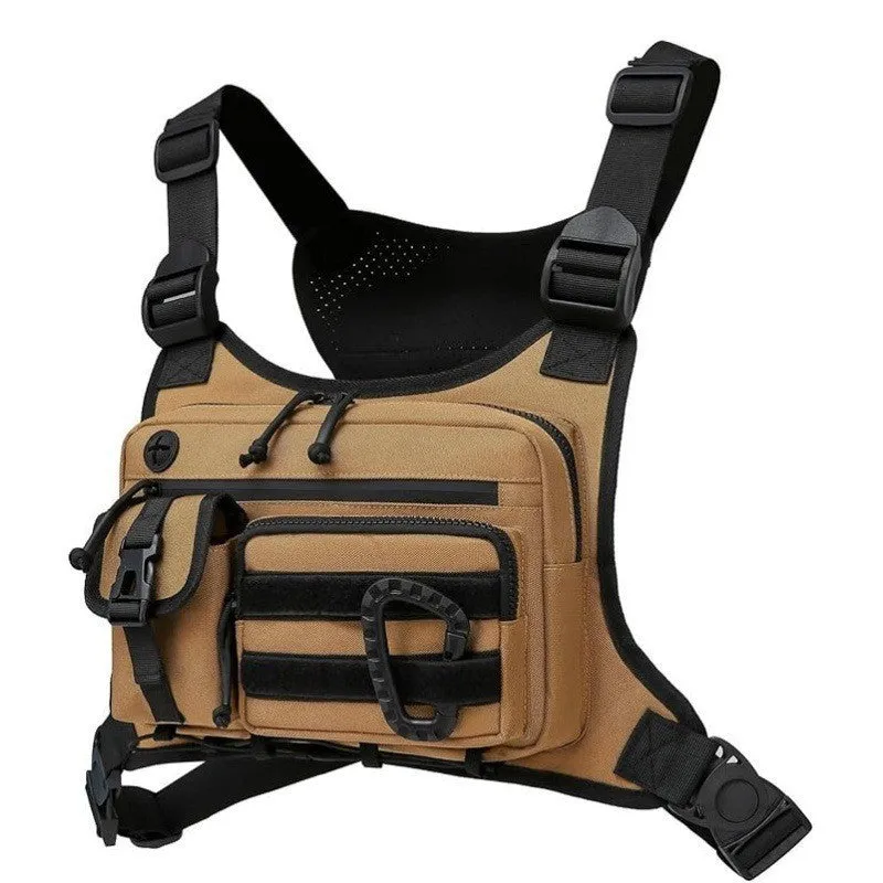 Men's camouflage running sports chest bag in polyester with 19 inch size