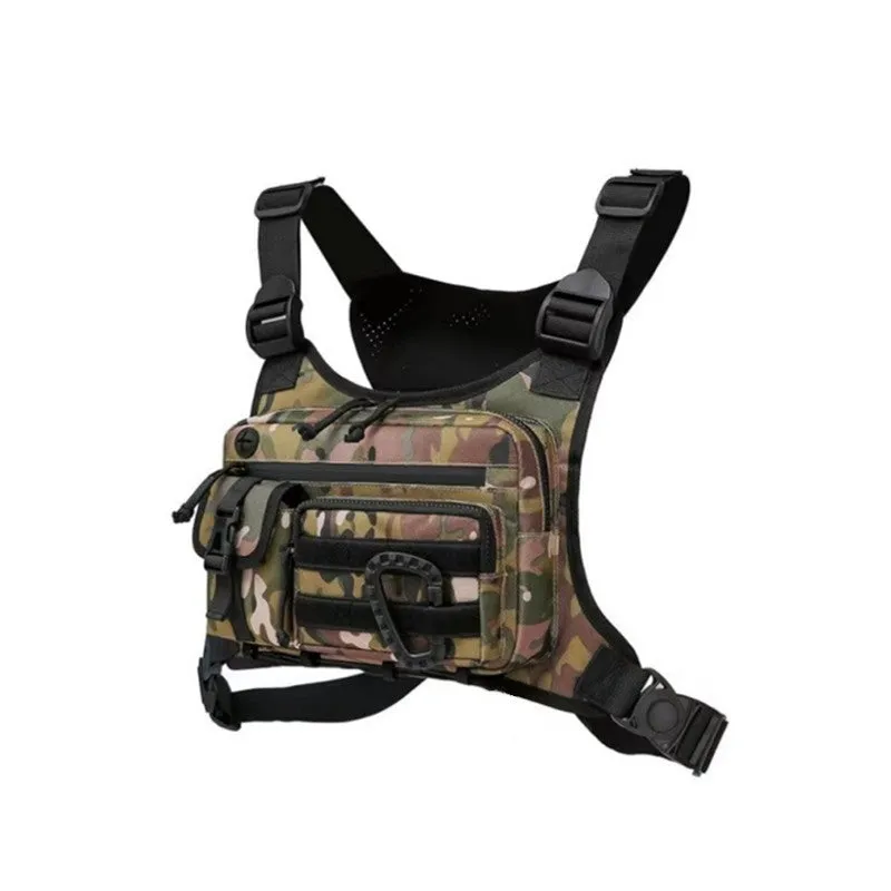 Men's camouflage running sports chest bag in polyester with 19 inch size