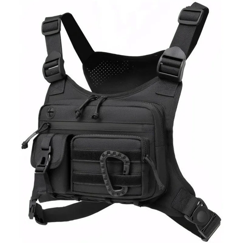 Men's camouflage running sports chest bag in polyester with 19 inch size