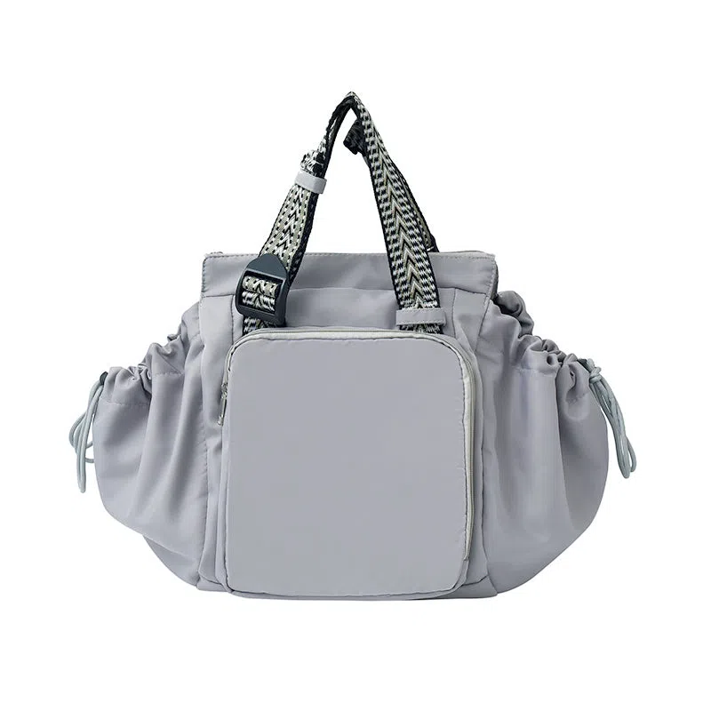 Nylon mommy bag in large capacity tote style, available in multiple colours for travel and daily use