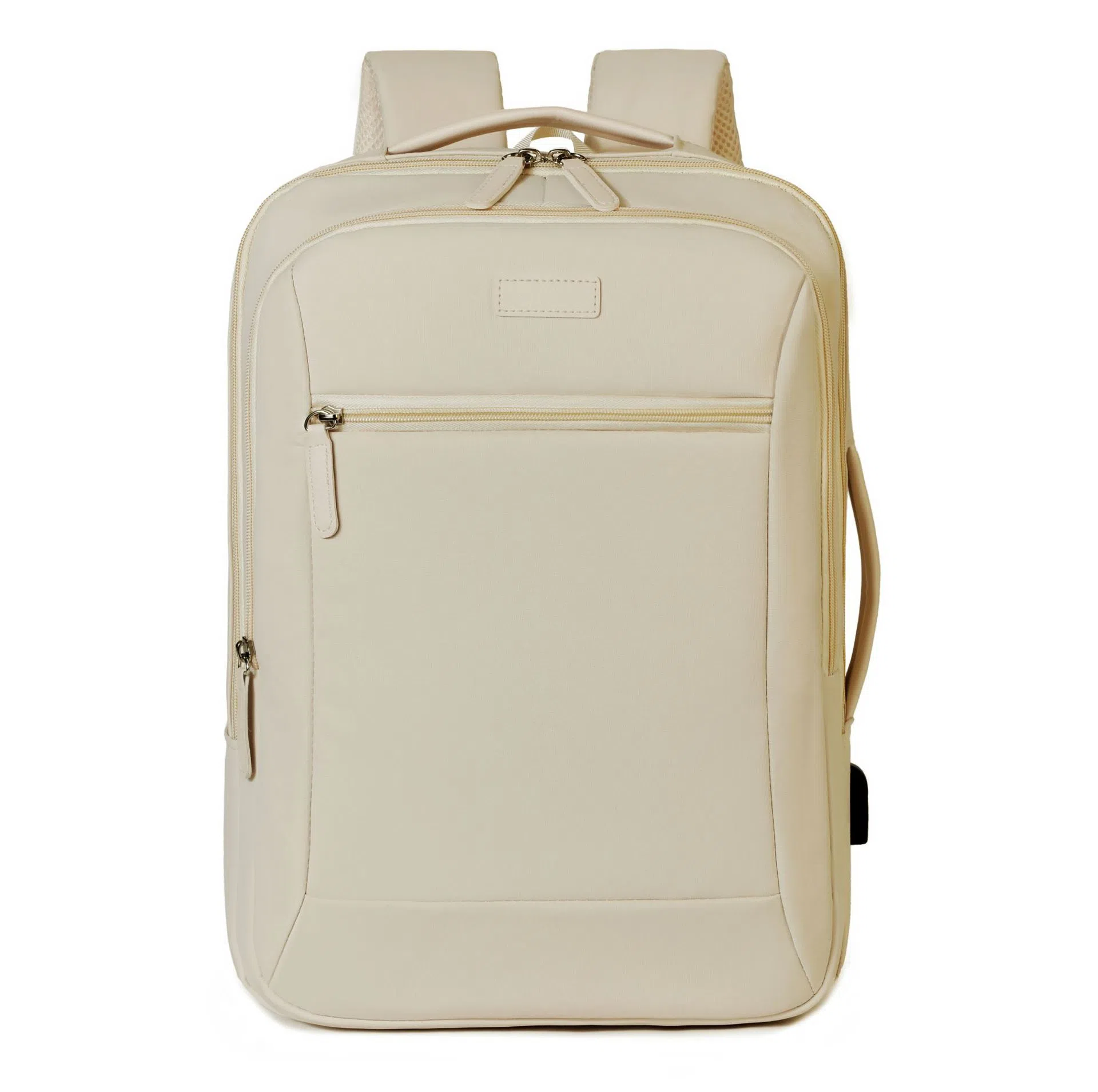 Women's large capacity business bag in solid colour Oxford cloth, available in beige, black, and other shades