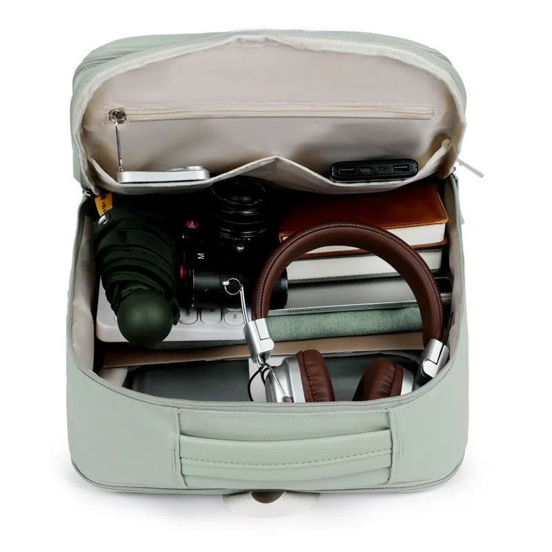 Women's large capacity business bag in solid colour Oxford cloth, available in beige, black, and other shades