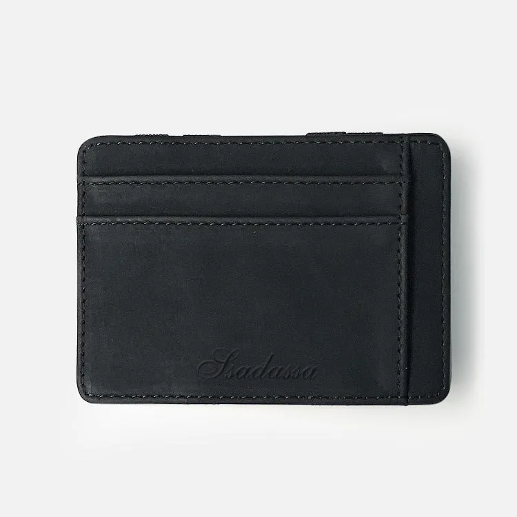Korean style matte leather coin purse wallet with horizontal square shape measuring 10x7.5x0.5cm
