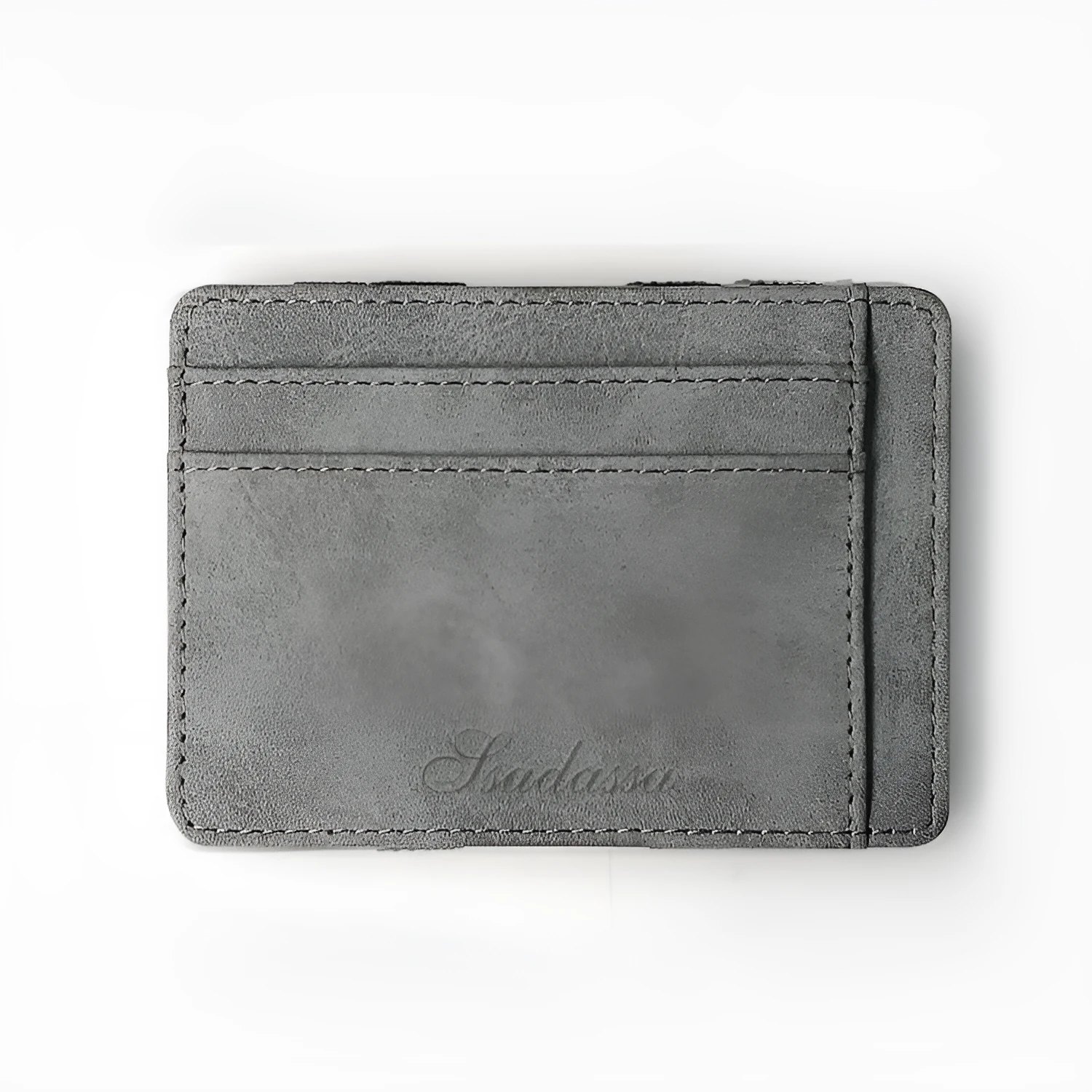 Korean style matte leather coin purse wallet with horizontal square shape measuring 10x7.5x0.5cm